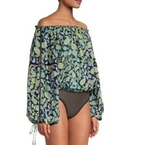 Free People Paisley Bodysuit